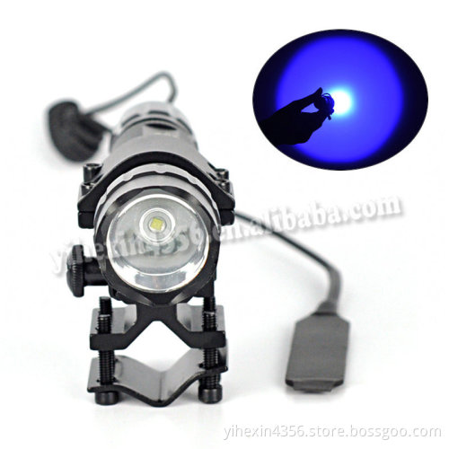Boruit Hot Sale Q5 Aluminum Flashlight Focusing Blue Light 501B Flashlight